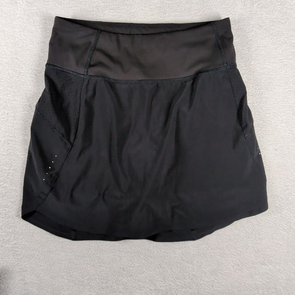 Athleta Run With It 16” Skort Jupe Short Size XS Black
